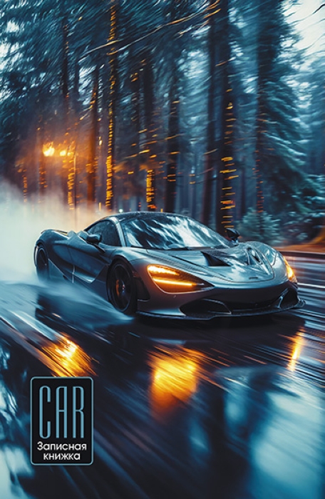 Записная книжка А5 96л. "Авто. Скорость" на гребне 7БЦ