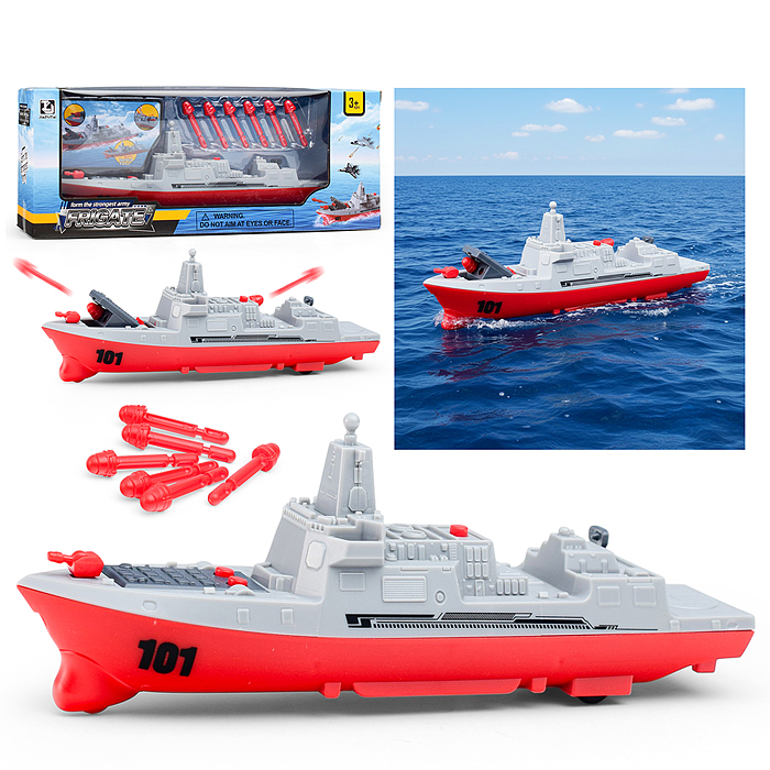 Набор Военный T101 "Корабль с ракетами" в коробке Набор Военный T101 "Корабль с ракетами" в коробке