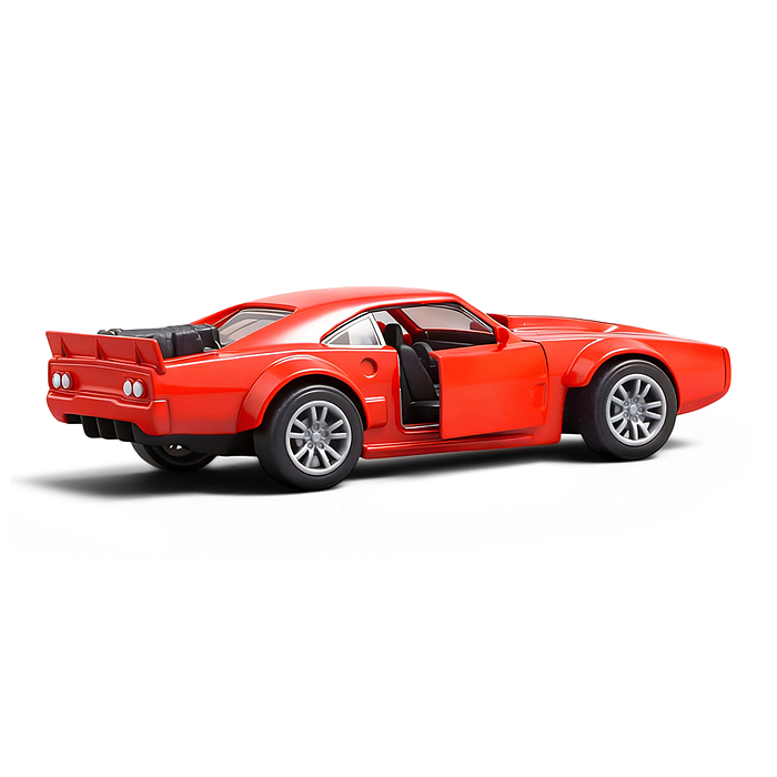 Фото к товару Красная с чёрной полосой инерционная машинка die-cast , 1:32 Красная с чёрной полосой инерционная машинка die-cast , 1:32