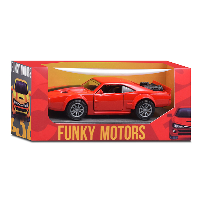Фото к товару Красная с чёрной полосой инерционная машинка die-cast , 1:32 Красная с чёрной полосой инерционная машинка die-cast , 1:32