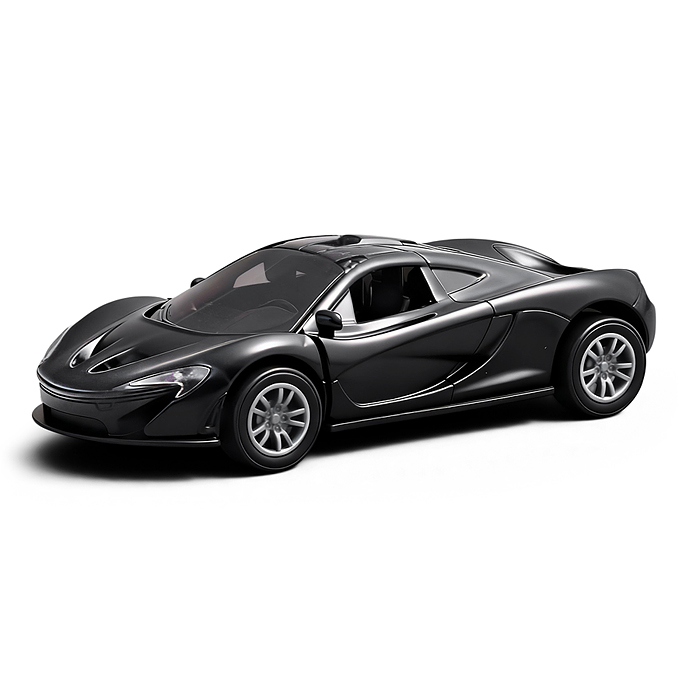 Чёрная инерционная машинка вид А die-cast , 1:32