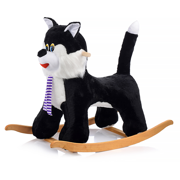 Качалка Кот, цвет черный