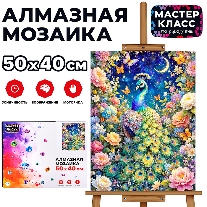 Мозаика алмазная MKA5040-93 "Ночь в цветах" 40*50 см. Мозаика алмазная MKA5040-93 "Ночь в цветах" 40*50 см.