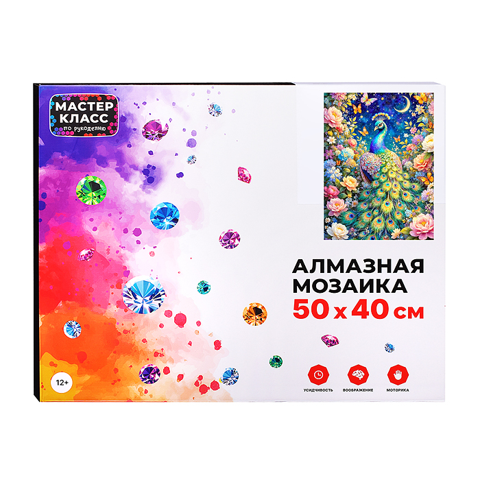 Фото к товару Мозаика алмазная MKA5040-93 "Ночь в цветах" 40*50 см. Мозаика алмазная MKA5040-93 "Ночь в цветах" 40*50 см.