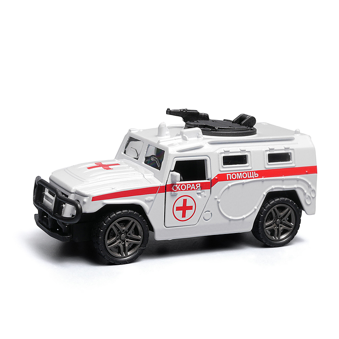 Скорая помощь инерционная машинка die-cast , 1:32