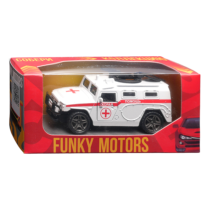 Скорая помощь инерционная машинка die-cast , 1:32