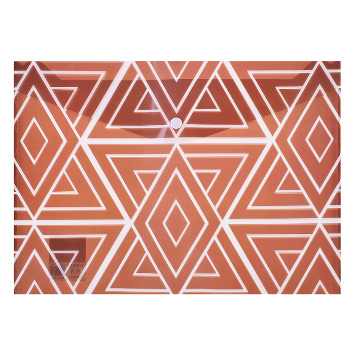 Папка канцелярская Pattern, 26х36 см, пластиковая, плотность 160 мкм, 2 дизайна в ассортименте