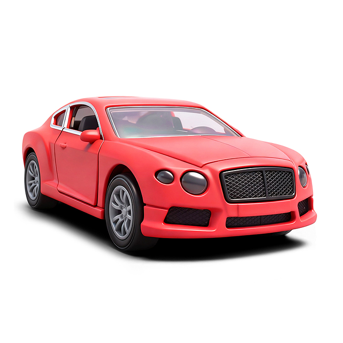 Красная инерционная машинка вид А die-cast , 1:32