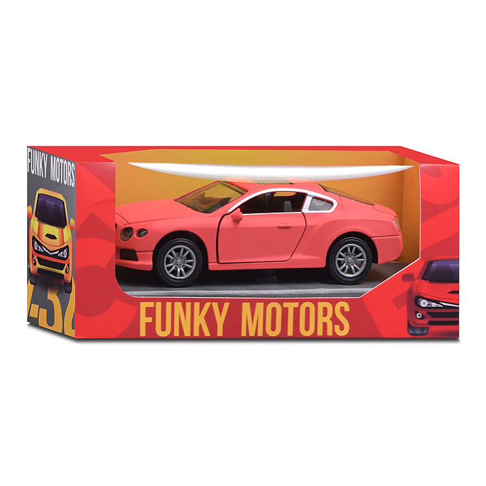 Красная инерционная машинка вид А die-cast , 1:32