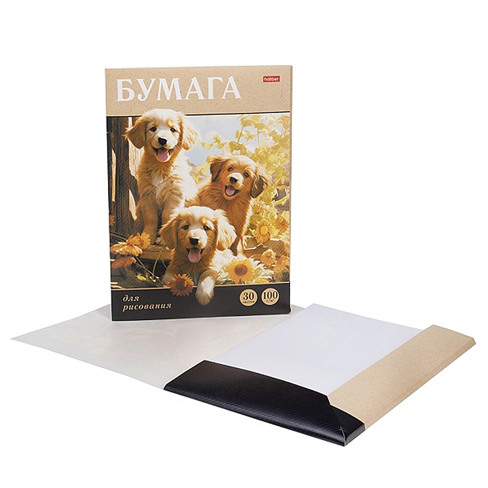 Фото к товару Набор бумаги для рисования 30л А4ф 100г/кв.м в папке обл. мел.картон тиснение "Мягкие ушки" Набор бумаги для рисования 30л А4ф 100г/кв.м в папке обл. мел.картон тиснение "Мягкие ушки"
