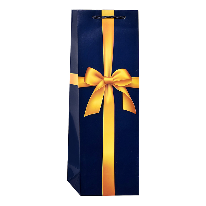 Пакет подарочный с глянцевой ламинацией 12x36x8,5 см Подарок,157 г