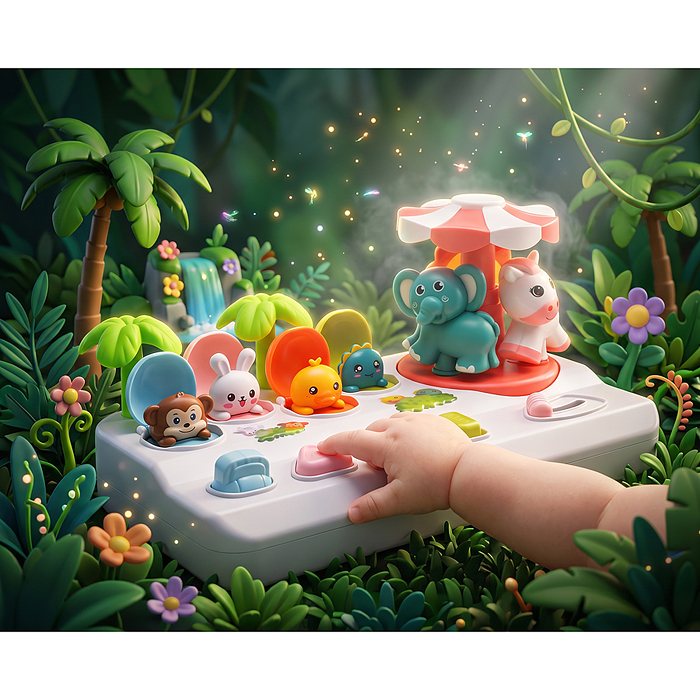 Игрушка развивающая Y0236 "Карусель зверят" в коробке