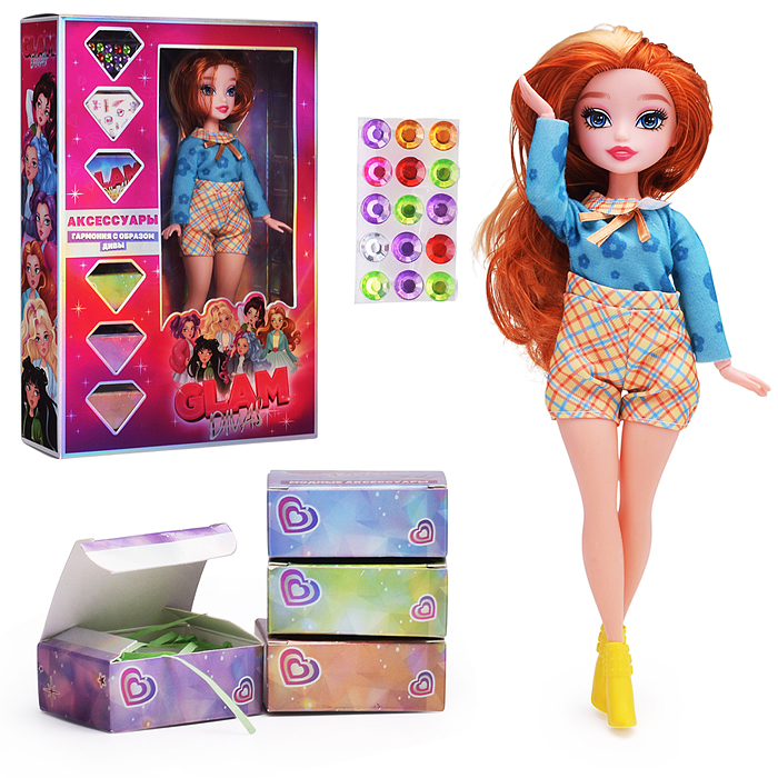 Модная кукла Glam Divas Trendy Diva Келли с аксессуарами Модная кукла Glam Divas Trendy Diva Келли с аксессуарами