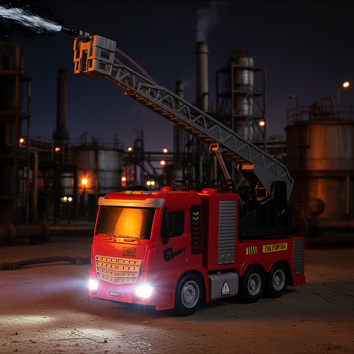 Машина S977-5 "Пожарный десант" (свет, звук) в коробке