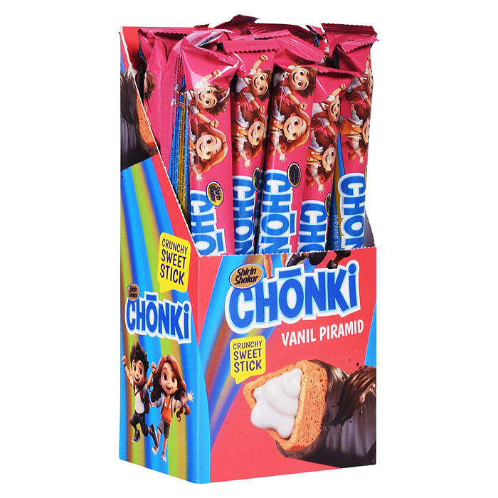 Хрустящие сладкие палочки "Chonki" cо вкусом ванили 20г 20шт