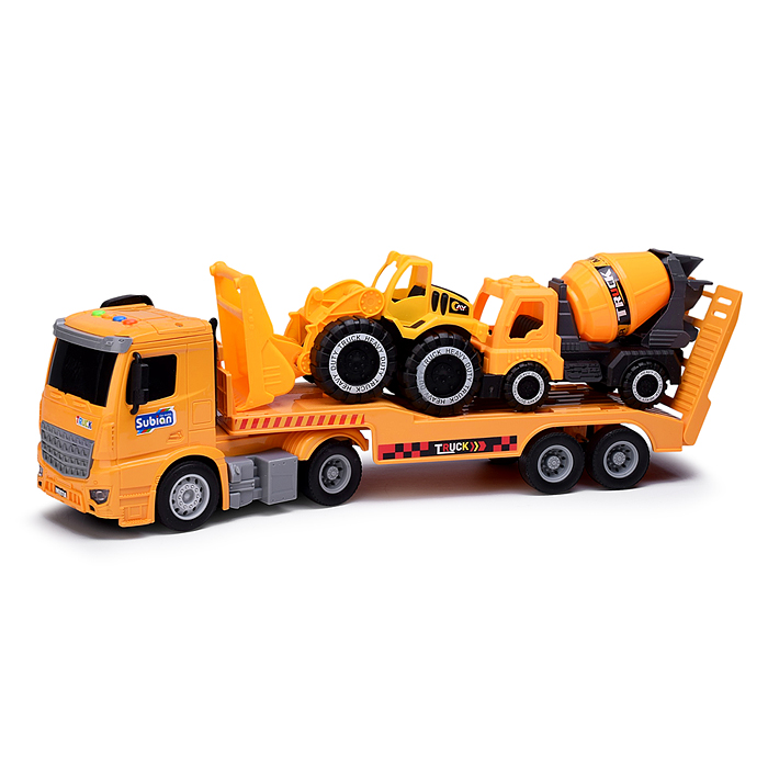 Машина S977-56A "Бульдозер- смеситель" 1:14 (свет, звук) в коробке