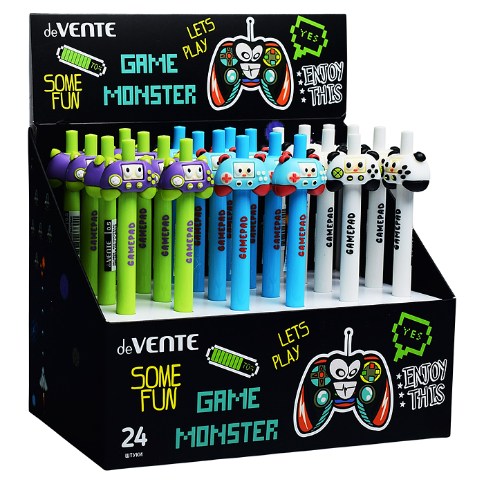 Фото к товару Карандаш автоматический подарочный "Game Monster" с декоративным элементом, d=0,5 мм, НВ Карандаш автоматический подарочный "Game Monster" с декоративным элементом, d=0,5 мм, НВ