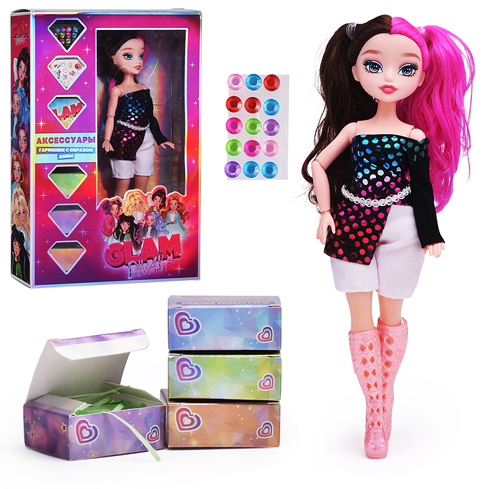 Модная кукла Glam Divas Music Diva Алекс с аксессуарами, 25 см Модная кукла Glam Divas Music Diva Алекс с аксессуарами, 25 см