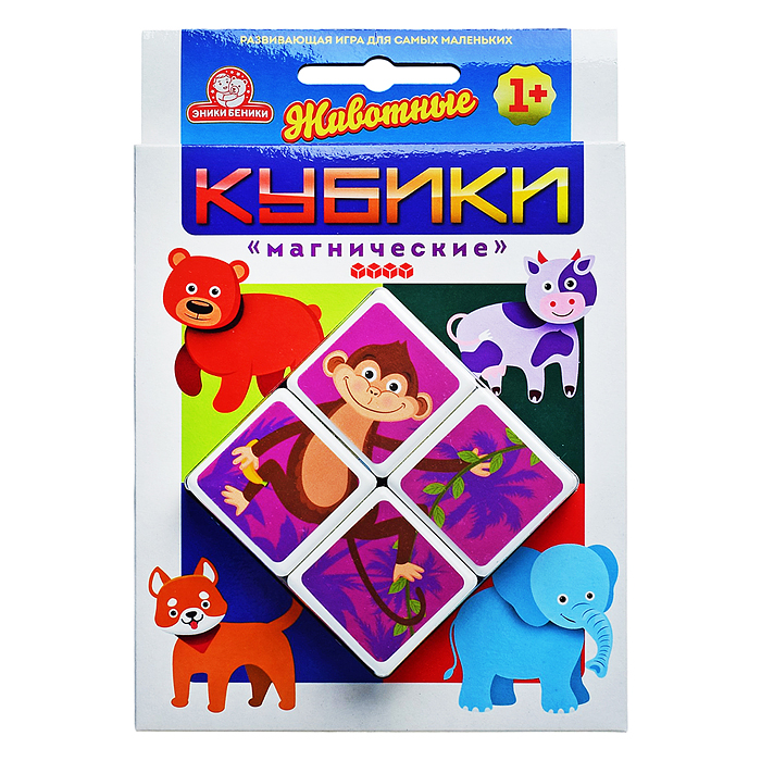 Кубики "Магнические" Животные тип 2 Кубики "Магнические" Животные тип 2