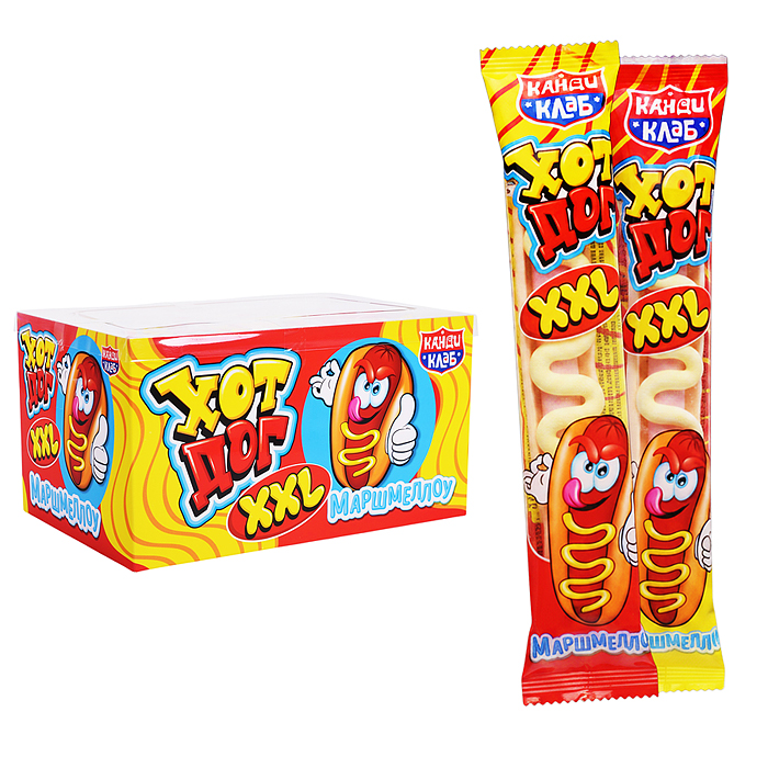 Маршмеллоу "Хот Дог XXL" 20г*24шт