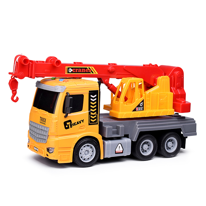 Машина S977-4A "Спецкран" (свет, звук) в коробке