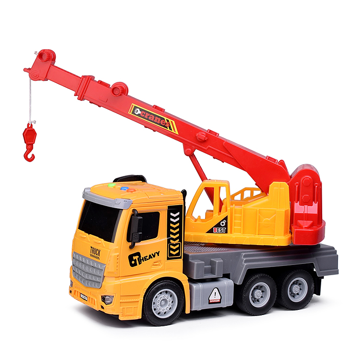 Машина S977-4A "Спецкран" (свет, звук) в коробке