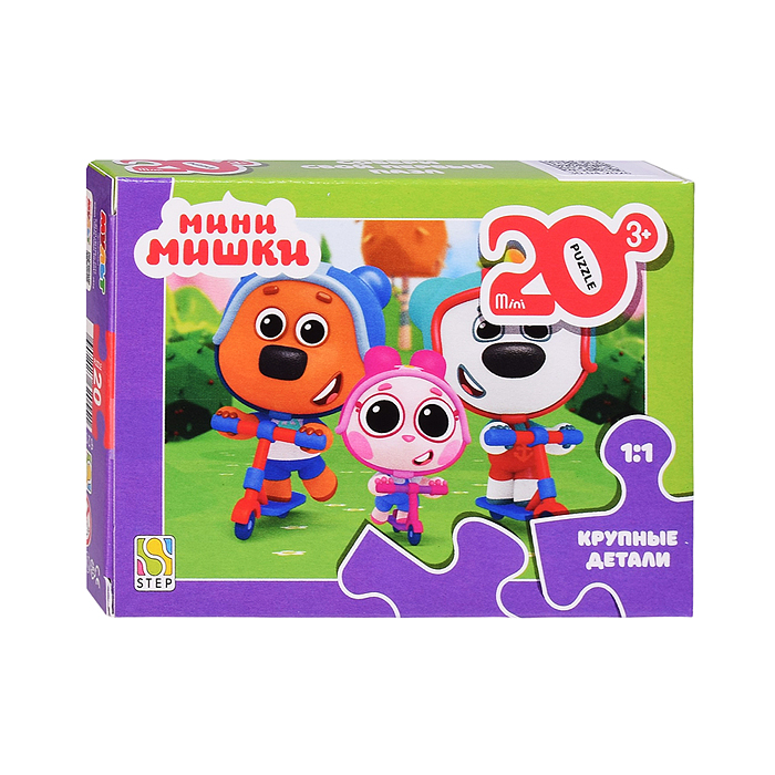 Пазл mini 20 (с крупными деталями) "Мини-мишки" Пазл mini 20 (с крупными деталями) "Мини-мишки"