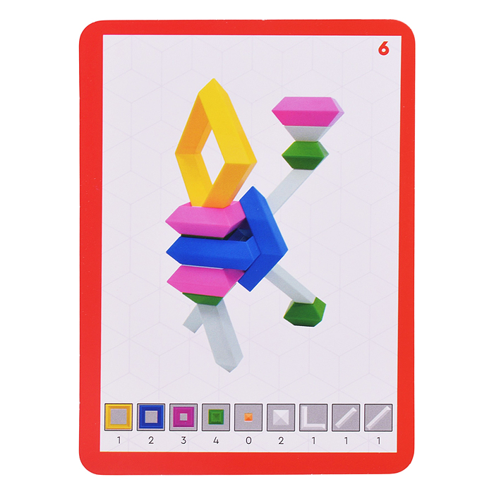 Игра "Карточки" тип 1, для развивающего конструктора