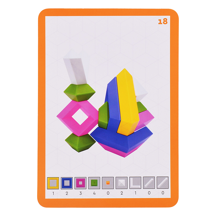 Игра "Карточки" тип 1, для развивающего конструктора