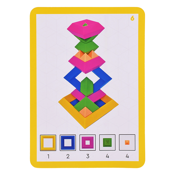 Игра "Карточки" тип 1, для развивающего конструктора