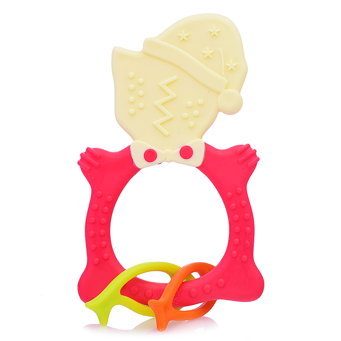 Фото к товару Универсальный прорезыватель MEOW TEETHER. Цвет коралловый. Универсальный прорезыватель MEOW TEETHER. Цвет коралловый.