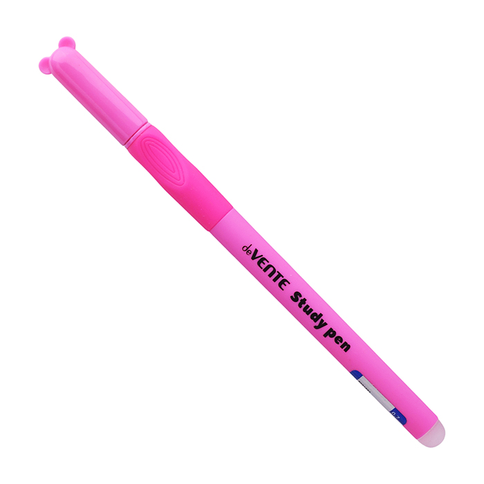 Ручка гелевая стираемая "Study Pen.School" d=0,7 мм, корпус ассорти 3 цвета с покрытием Velvet Touch