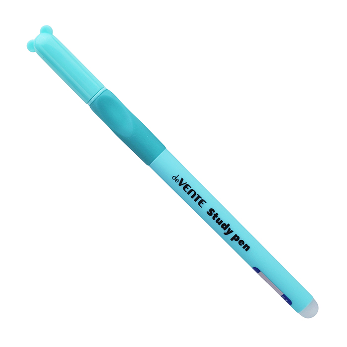 Ручка гелевая стираемая "Study Pen.School" d=0,7 мм, корпус ассорти 3 цвета с покрытием Velvet Touch