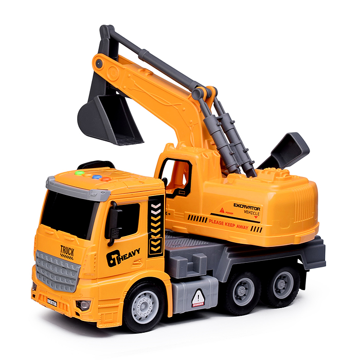 Машина S977-3A "Камаз - копатель" (свет, звук) в коробке