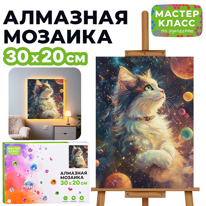 Мозаика алмазная MKA3020-221 "Волшебница" (светится в темноте) 30*20 см. Мозаика алмазная MKA3020-221 "Волшебница" (светится в темноте) 30*20 см.