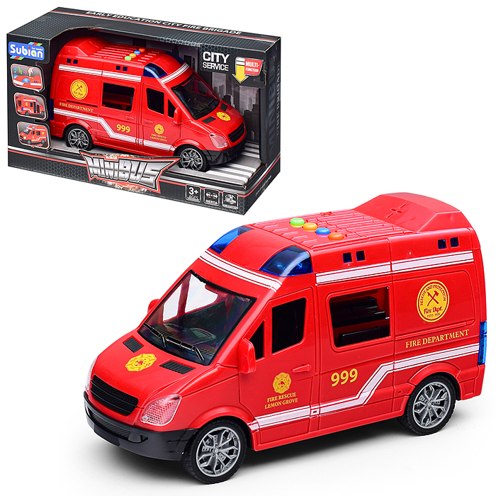 Машина S977-20 "Пожарный фургон"1:14 (свет, звук) в коробке