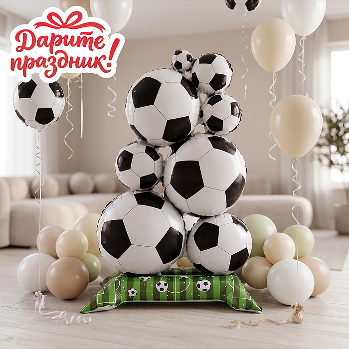 Интерьерное украшение DP-0122  Фигура-шар "Футбол" 150см