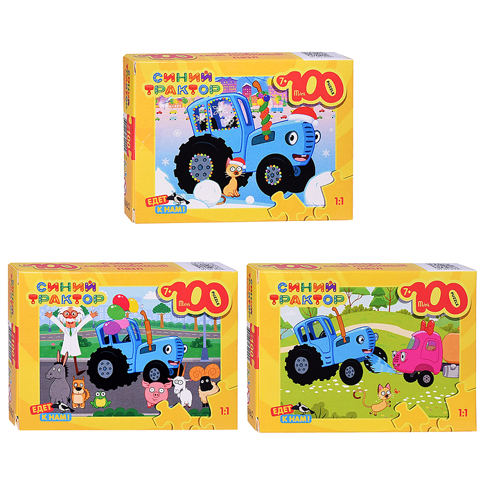 Пазл mini 100 "Синий трактор" Пазл mini 100 "Синий трактор"