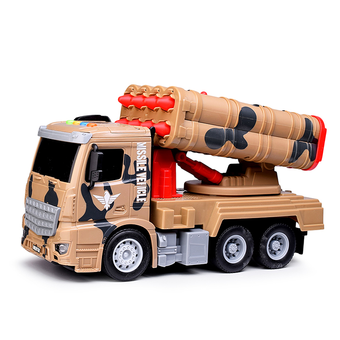 Машина S977-119B "Ракетница" р/у 1:14 (свет, звук) в коробке