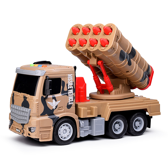 Машина S977-119B "Ракетница" р/у 1:14 (свет, звук) в коробке