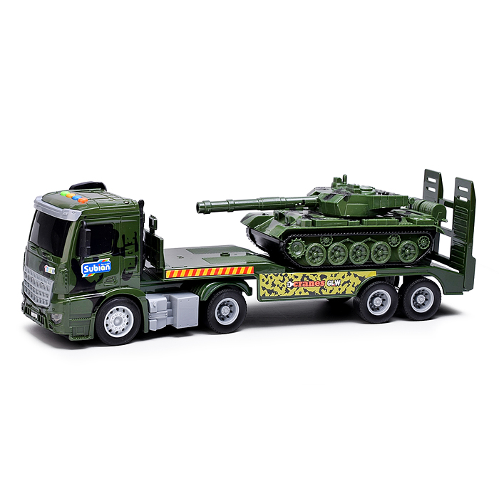 Машина S977-54A "Танковоз" 1:14 (свет, звук) в коробке
