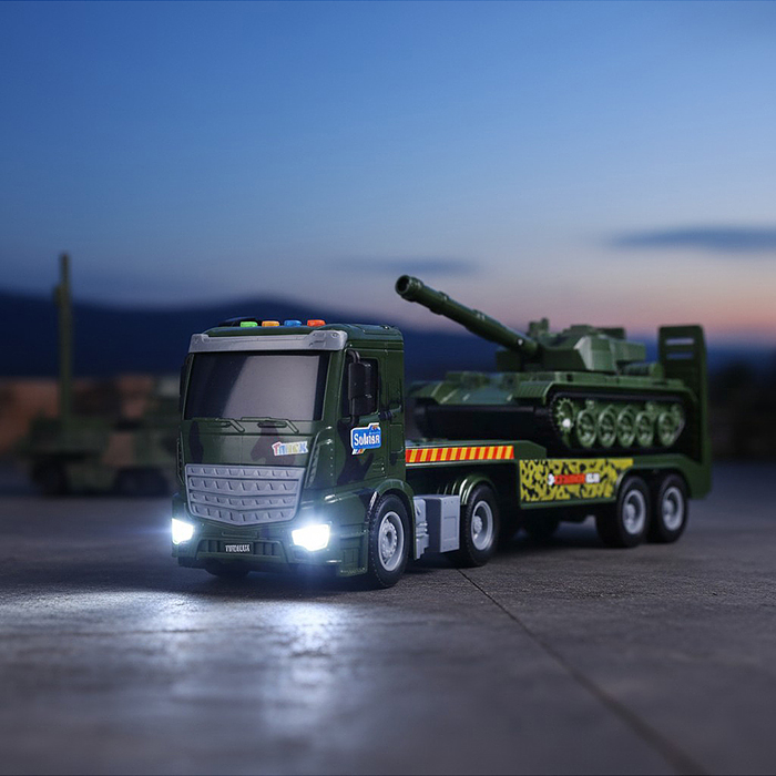 Машина S977-54A "Танковоз" 1:14 (свет, звук) в коробке