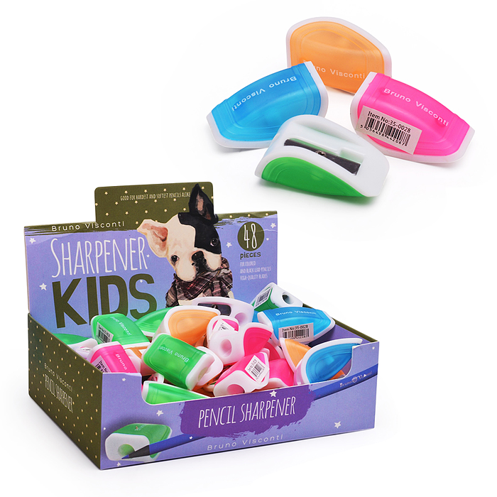 Точилка в пенал, 1 отверстие "Kidssharp" (4 цвета) Точилка в пенал, 1 отверстие "Kidssharp" (4 цвета)