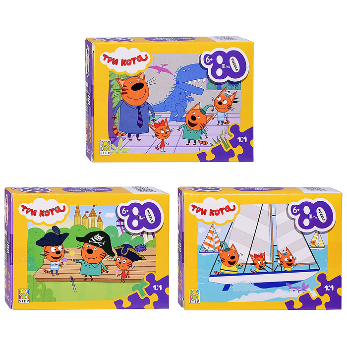 Пазл mini 80 "Три кота"