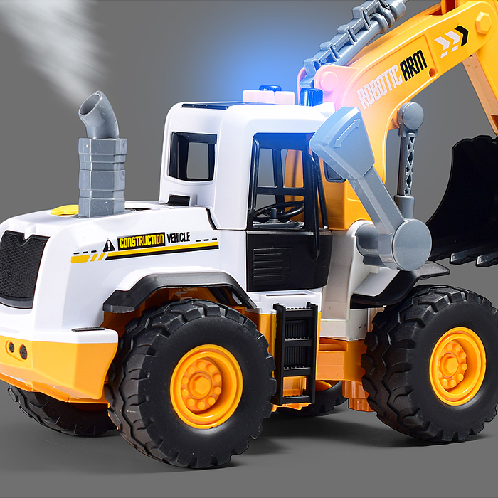 Экскаватор ZH815-3 "Гигант копатель" (свет, звук, пар) в коробке