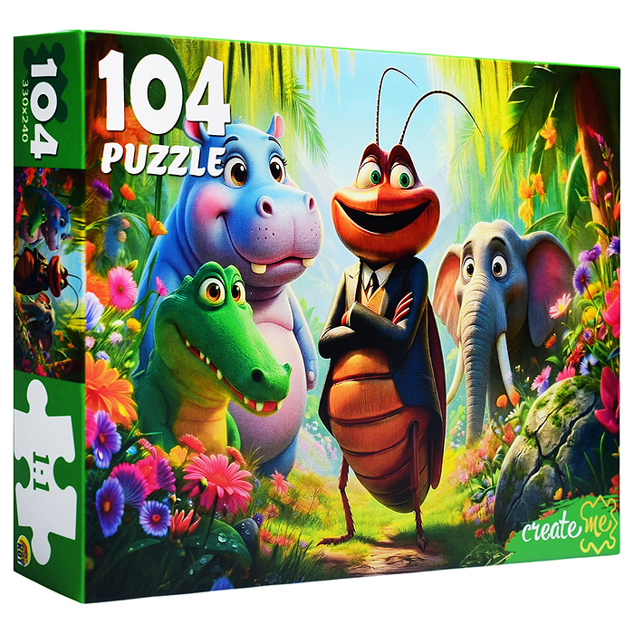 Пазлы 104 "Тараканище" Чуковский