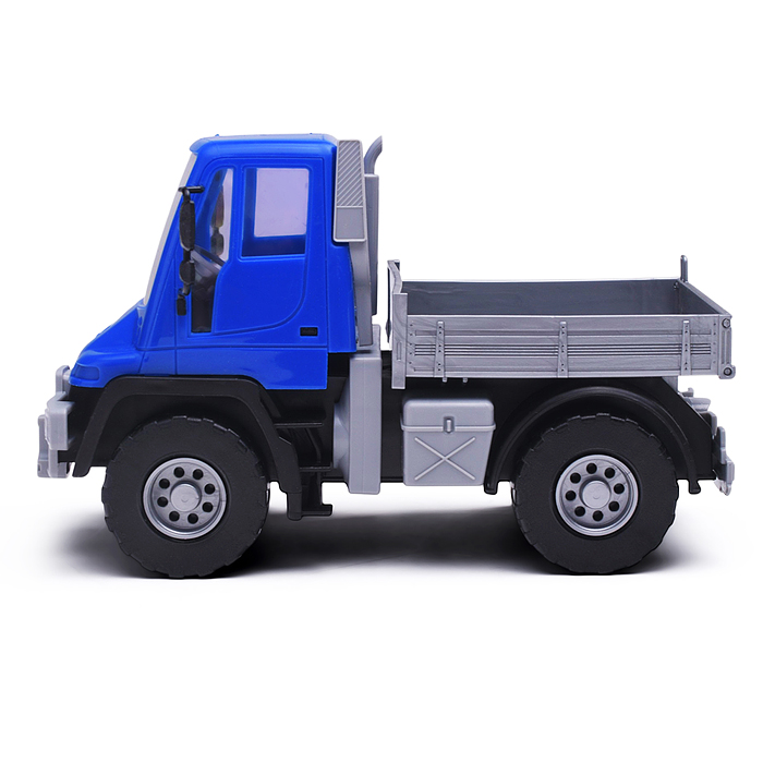 Самосвал бортовой Мерседес "Unimog U500" люкс 17,5 см. синий