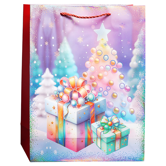 Пакет подарочный 00-8867 "Новогоднее чудо" 26*32*10 см.