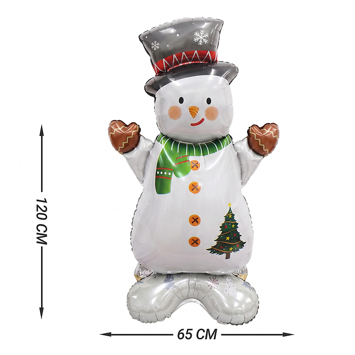 Интерьерное украшение DP-0123 Фигура-шар "Снеговичок" 120см