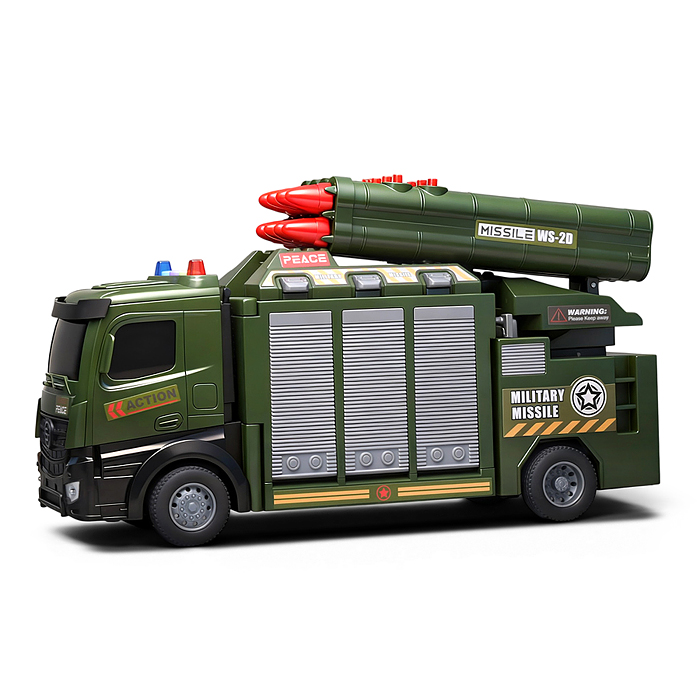 Машина -Трек SJ742A "Воентрак" (свет, звук) в коробке